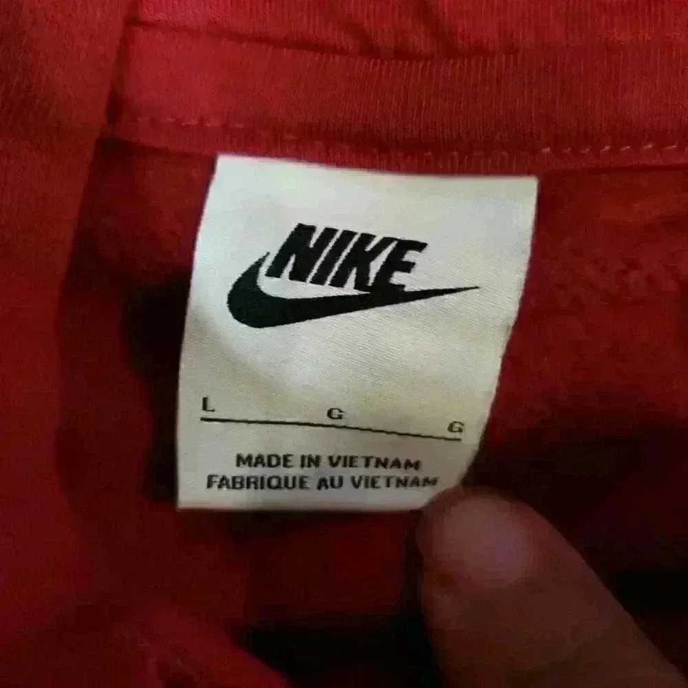 Mens Nike Gym Athletic Just Do It Air Hoodie Hooded Sweatshirt Pullover Large - Picture 6 of 8